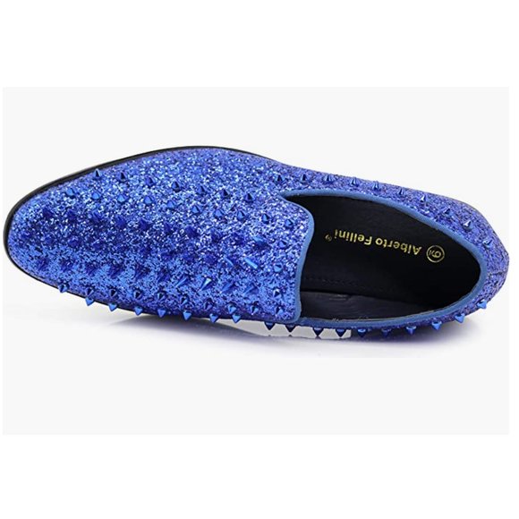 Men\'s Vintage Spike Dress Loafers Slip On Fashion Shoes Classic Tuxedo Dress Sho main image 4